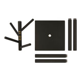 5 Set | Bag Luck Bag Rack Black Iron 45" Table, Home, Restaurant, Hotel, Spa, Medical Office, Conference, Bar