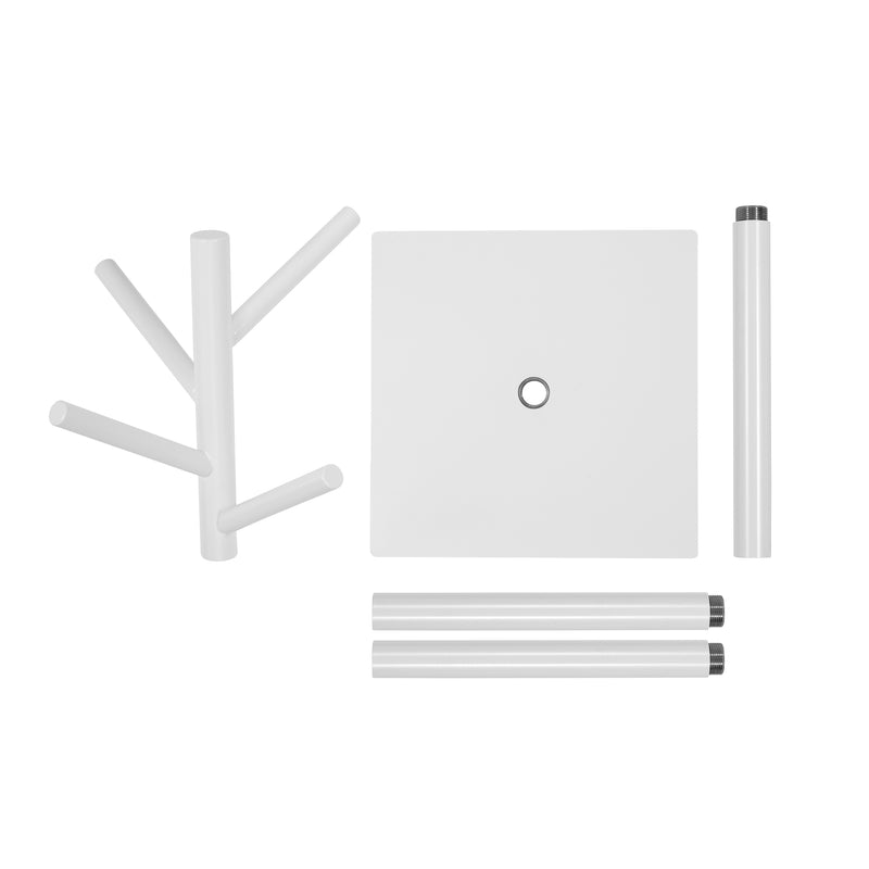 Bag-Up clean blanco juego de altura de mesa de 20 estantes para bolsas soporte para bolsas